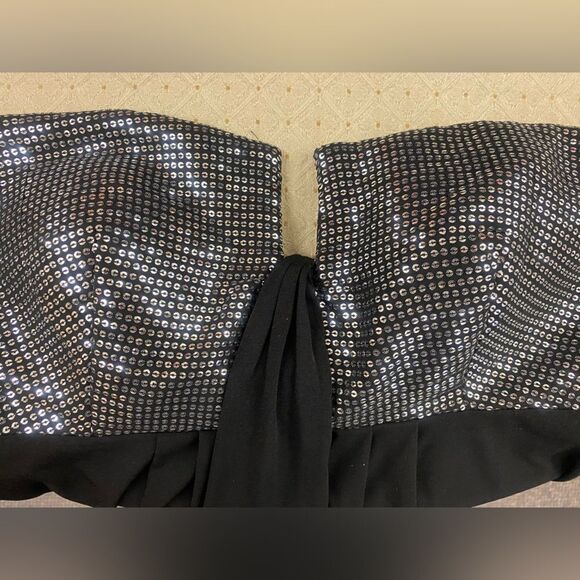 Calvin Klein Sz. 10 Black Strapless Evening Dress - Picture 5 of 6